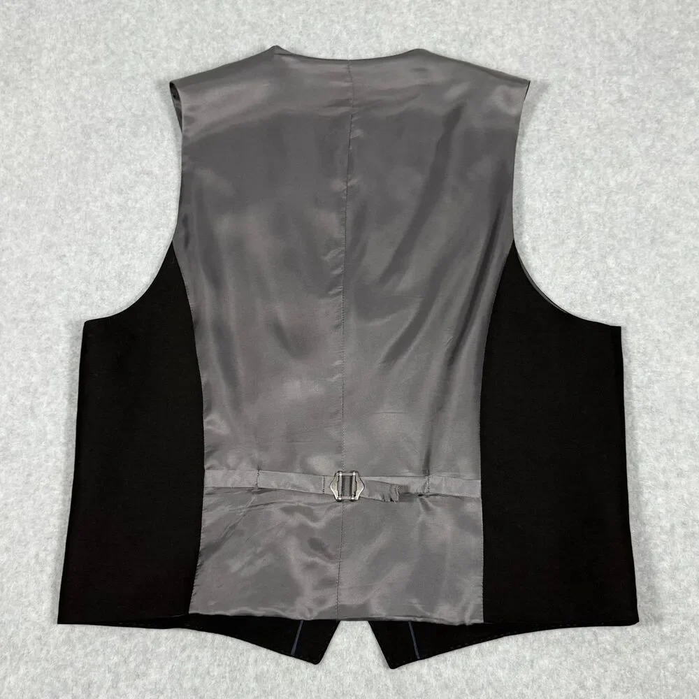 Brooks Brothers Explorer Collection Black Merino Wool Suit Vest 40R Regular